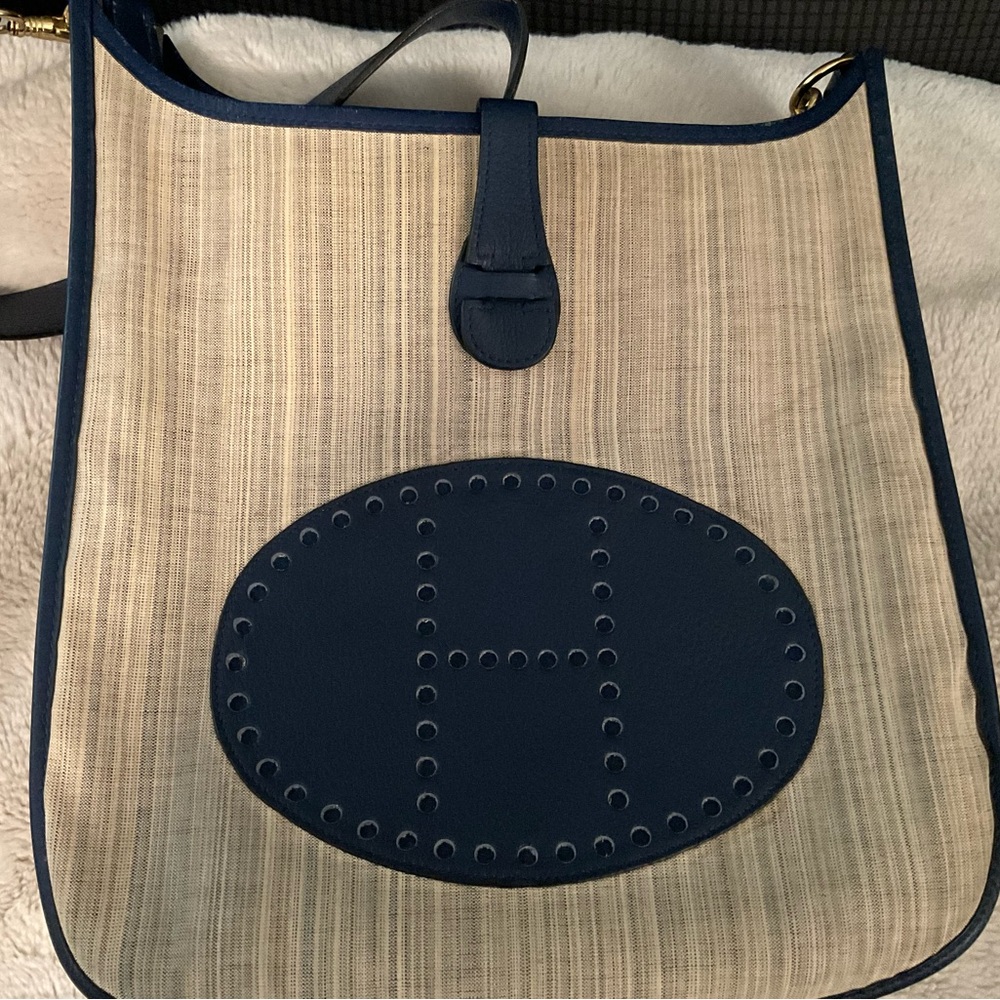 Vintage Hermes Evelyne with gold hardware.